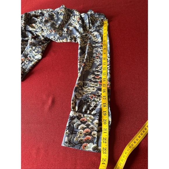 Zara Floral Gathered Waist Long Sleeves Mini Dress, NWOT, M - Picture 14 of 15